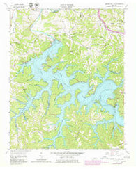 Center Hill Dam Tennessee Historical topographic map, 1:24000 scale, 7.5 X 7.5 Minute, Year 1962
