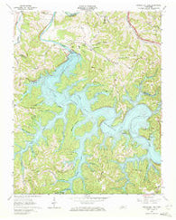 Center Hill Dam Tennessee Historical topographic map, 1:24000 scale, 7.5 X 7.5 Minute, Year 1962