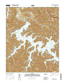 Center Hill Dam Tennessee Current topographic map, 1:24000 scale, 7.5 X 7.5 Minute, Year 2016