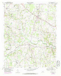 Centertown Tennessee Historical topographic map, 1:24000 scale, 7.5 X 7.5 Minute, Year 1953