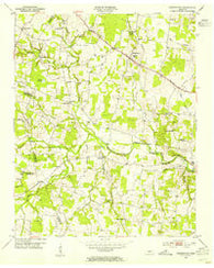 Centertown Tennessee Historical topographic map, 1:24000 scale, 7.5 X 7.5 Minute, Year 1953