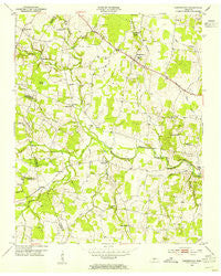 Centertown Tennessee Historical topographic map, 1:24000 scale, 7.5 X 7.5 Minute, Year 1953