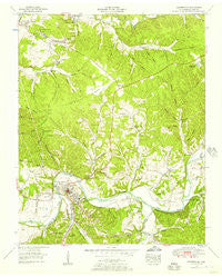 Centertown Tennessee Historical topographic map, 1:24000 scale, 7.5 X 7.5 Minute, Year 1952