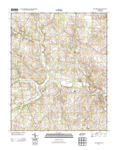 Centertown Tennessee Historical topographic map, 1:24000 scale, 7.5 X 7.5 Minute, Year 2013
