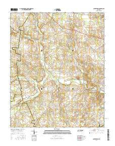 Centertown Tennessee Current topographic map, 1:24000 scale, 7.5 X 7.5 Minute, Year 2016