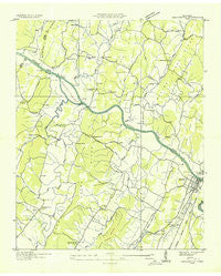 Charleston Tennessee Historical topographic map, 1:24000 scale, 7.5 X 7.5 Minute, Year 1935