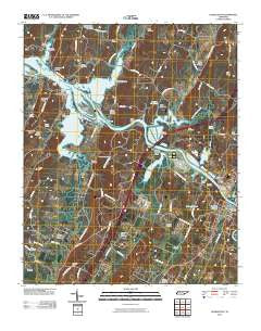 Charleston Tennessee Historical topographic map, 1:24000 scale, 7.5 X 7.5 Minute, Year 2010