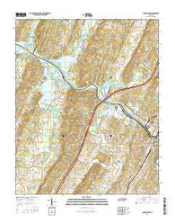 Charleston Tennessee Current topographic map, 1:24000 scale, 7.5 X 7.5 Minute, Year 2016