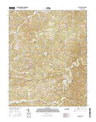 Charlotte Tennessee Current topographic map, 1:24000 scale, 7.5 X 7.5 Minute, Year 2016