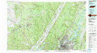 Chattanooga Tennessee Historical topographic map, 1:100000 scale, 30 X 60 Minute, Year 1988
