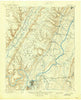 Chattanooga Tennessee Historical topographic map, 1:125000 scale, 30 X 30 Minute, Year 1893