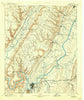 Chattanooga Tennessee Historical topographic map, 1:125000 scale, 30 X 30 Minute, Year 1893