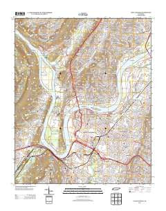 Chattanooga Tennessee Historical topographic map, 1:24000 scale, 7.5 X 7.5 Minute, Year 2013