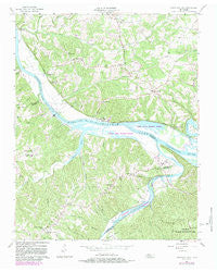 Cheatham Dam Tennessee Historical topographic map, 1:24000 scale, 7.5 X 7.5 Minute, Year 1957