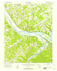 Cheatham Dam Tennessee Historical topographic map, 1:24000 scale, 7.5 X 7.5 Minute, Year 1957