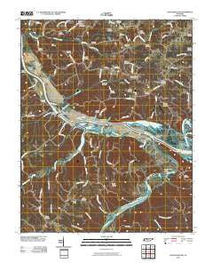 Cheatham Dam Tennessee Historical topographic map, 1:24000 scale, 7.5 X 7.5 Minute, Year 2010