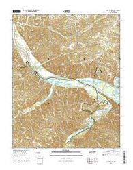 Cheatham Dam Tennessee Current topographic map, 1:24000 scale, 7.5 X 7.5 Minute, Year 2016