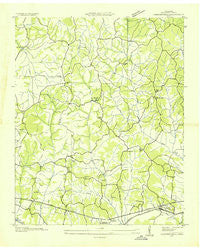 Chesterfield Tennessee Historical topographic map, 1:24000 scale, 7.5 X 7.5 Minute, Year 1936