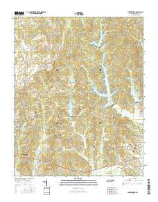Chesterfield Tennessee Current topographic map, 1:24000 scale, 7.5 X 7.5 Minute, Year 2016