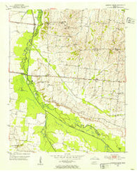 Chestnut Bluff Tennessee Historical topographic map, 1:24000 scale, 7.5 X 7.5 Minute, Year 1952