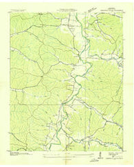 Chestnut Grove Tennessee Historical topographic map, 1:24000 scale, 7.5 X 7.5 Minute, Year 1936