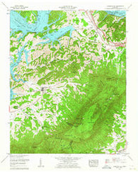 Chestnut Hill Tennessee Historical topographic map, 1:24000 scale, 7.5 X 7.5 Minute, Year 1961
