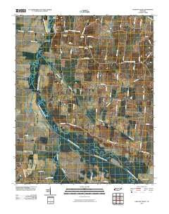 Chestnut Bluff Tennessee Historical topographic map, 1:24000 scale, 7.5 X 7.5 Minute, Year 2010