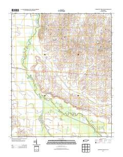 Chestnut Bluff Tennessee Historical topographic map, 1:24000 scale, 7.5 X 7.5 Minute, Year 2013