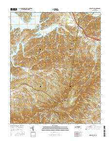 Chestnut Hill Tennessee Current topographic map, 1:24000 scale, 7.5 X 7.5 Minute, Year 2016