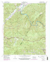 Chestoa Tennessee Historical topographic map, 1:24000 scale, 7.5 X 7.5 Minute, Year 1939