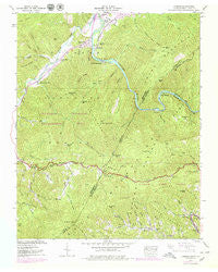 Chestoa Tennessee Historical topographic map, 1:24000 scale, 7.5 X 7.5 Minute, Year 1939