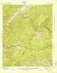 Chestoa Tennessee Historical topographic map, 1:24000 scale, 7.5 X 7.5 Minute, Year 1940