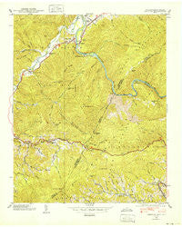 Chestoa Tennessee Historical topographic map, 1:24000 scale, 7.5 X 7.5 Minute, Year 1939