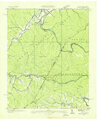 Chestoa Tennessee Historical topographic map, 1:24000 scale, 7.5 X 7.5 Minute, Year 1935