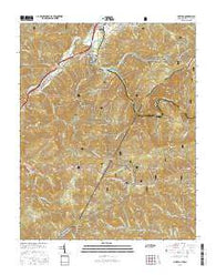 Chestoa Tennessee Current topographic map, 1:24000 scale, 7.5 X 7.5 Minute, Year 2016