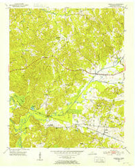 Chewalla Tennessee Historical topographic map, 1:24000 scale, 7.5 X 7.5 Minute, Year 1951