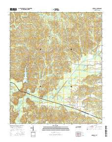 Chewalla Tennessee Current topographic map, 1:24000 scale, 7.5 X 7.5 Minute, Year 2016