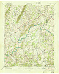 Chuckey Tennessee Historical topographic map, 1:24000 scale, 7.5 X 7.5 Minute, Year 1939