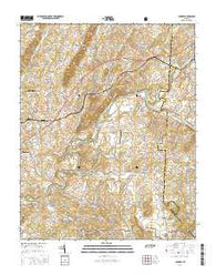 Chuckey Tennessee Current topographic map, 1:24000 scale, 7.5 X 7.5 Minute, Year 2016