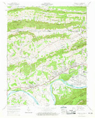 Church Hill Tennessee Historical topographic map, 1:24000 scale, 7.5 X 7.5 Minute, Year 1959