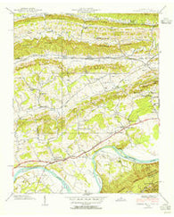 Church Hill Tennessee Historical topographic map, 1:24000 scale, 7.5 X 7.5 Minute, Year 1939