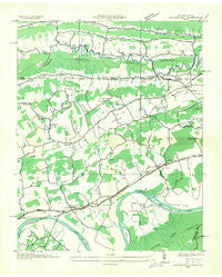 Church Hill Tennessee Historical topographic map, 1:24000 scale, 7.5 X 7.5 Minute, Year 1935