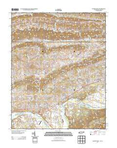 Church Hill Tennessee Historical topographic map, 1:24000 scale, 7.5 X 7.5 Minute, Year 2013