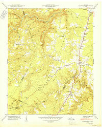Clarkrange Tennessee Historical topographic map, 1:24000 scale, 7.5 X 7.5 Minute, Year 1950