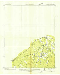 Clarkrange Tennessee Historical topographic map, 1:24000 scale, 7.5 X 7.5 Minute, Year 1935