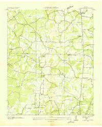 Clarksburg Tennessee Historical topographic map, 1:24000 scale, 7.5 X 7.5 Minute, Year 1936