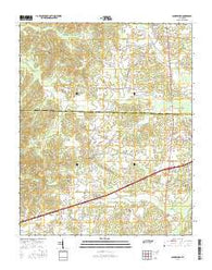 Clarksburg Tennessee Current topographic map, 1:24000 scale, 7.5 X 7.5 Minute, Year 2016