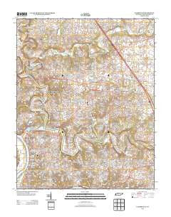 Clarksville Tennessee Historical topographic map, 1:24000 scale, 7.5 X 7.5 Minute, Year 2013