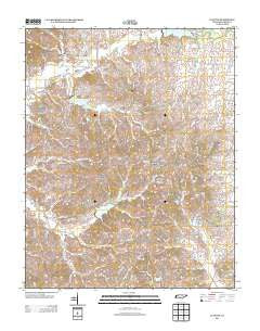 Clayton Tennessee Historical topographic map, 1:24000 scale, 7.5 X 7.5 Minute, Year 2013