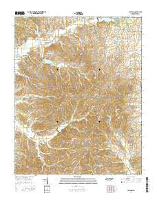 Clayton Tennessee Current topographic map, 1:24000 scale, 7.5 X 7.5 Minute, Year 2016